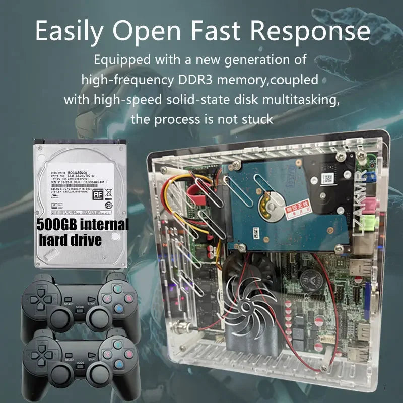 NEW Super Console U7 Plug and Play On TV 1T HDD 70000+ Retro Games Windows11 4G RAM 60 Emulator for Wii PS2 SS DC PSP GAMECUBE