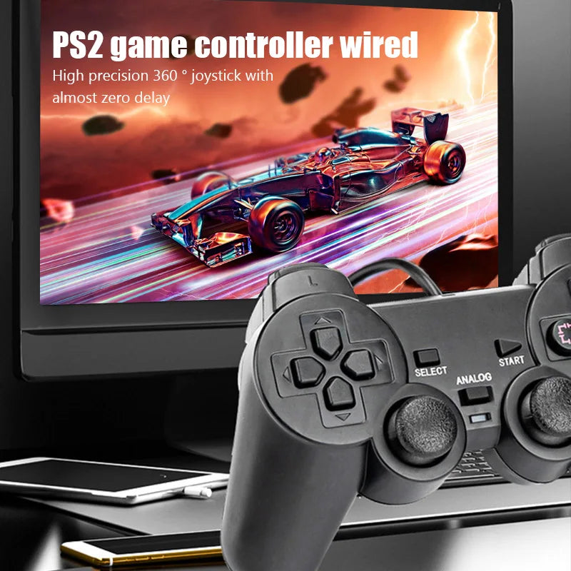 Wired gamepad Joypad for PS2 Controller P2 dualshock Game Pad joystick for PS 2/P 2 console