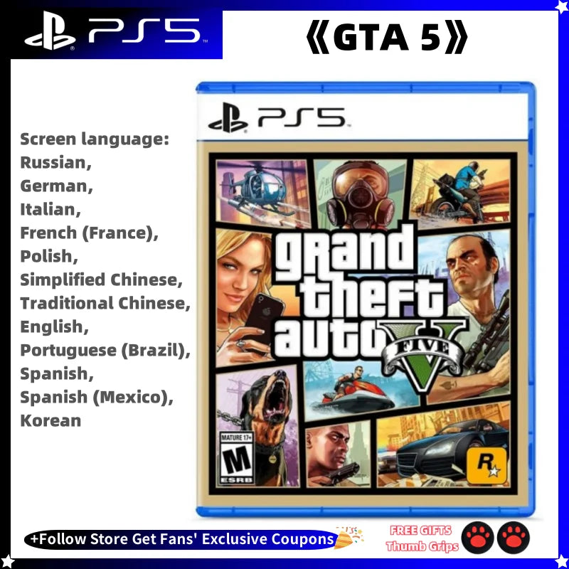 GTA5 PS5 Game CD