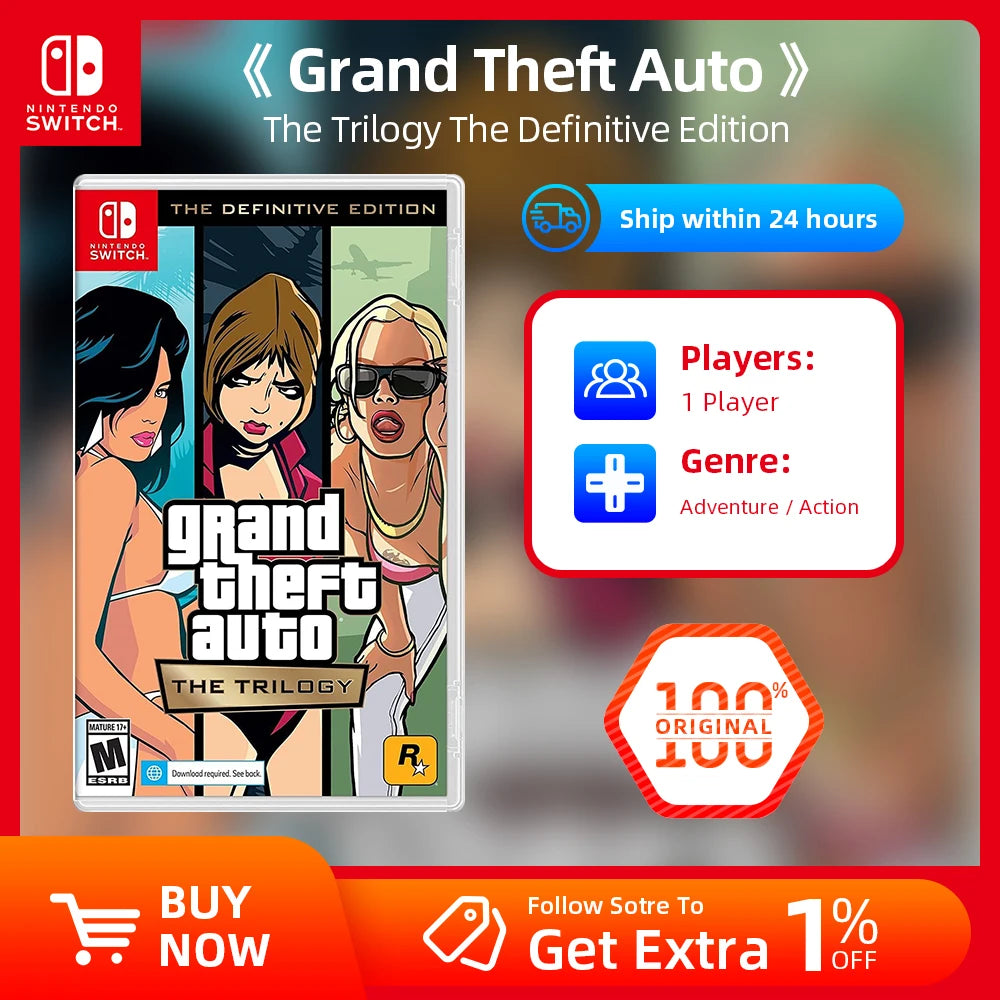 Original Grand Theft Auto Physical Game Card