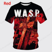 W.A.S.P. Rock Band 3D Print T-Shirt