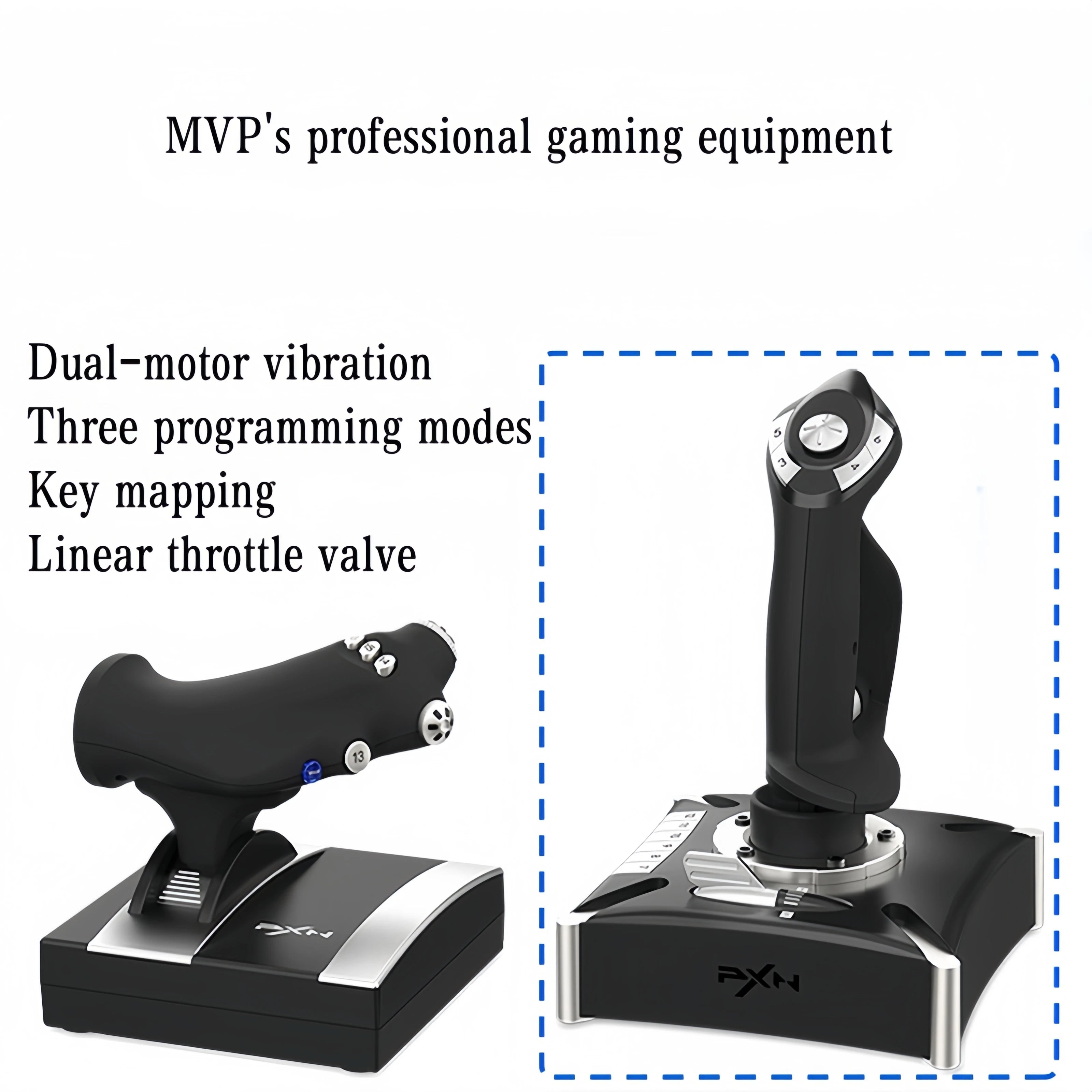 Flight Control Joystick Compatible with Pc (Windows Xp/7/8/10/11), Ps4, Xbox One, Xbox Series X/S, and Multiple Games Compatible