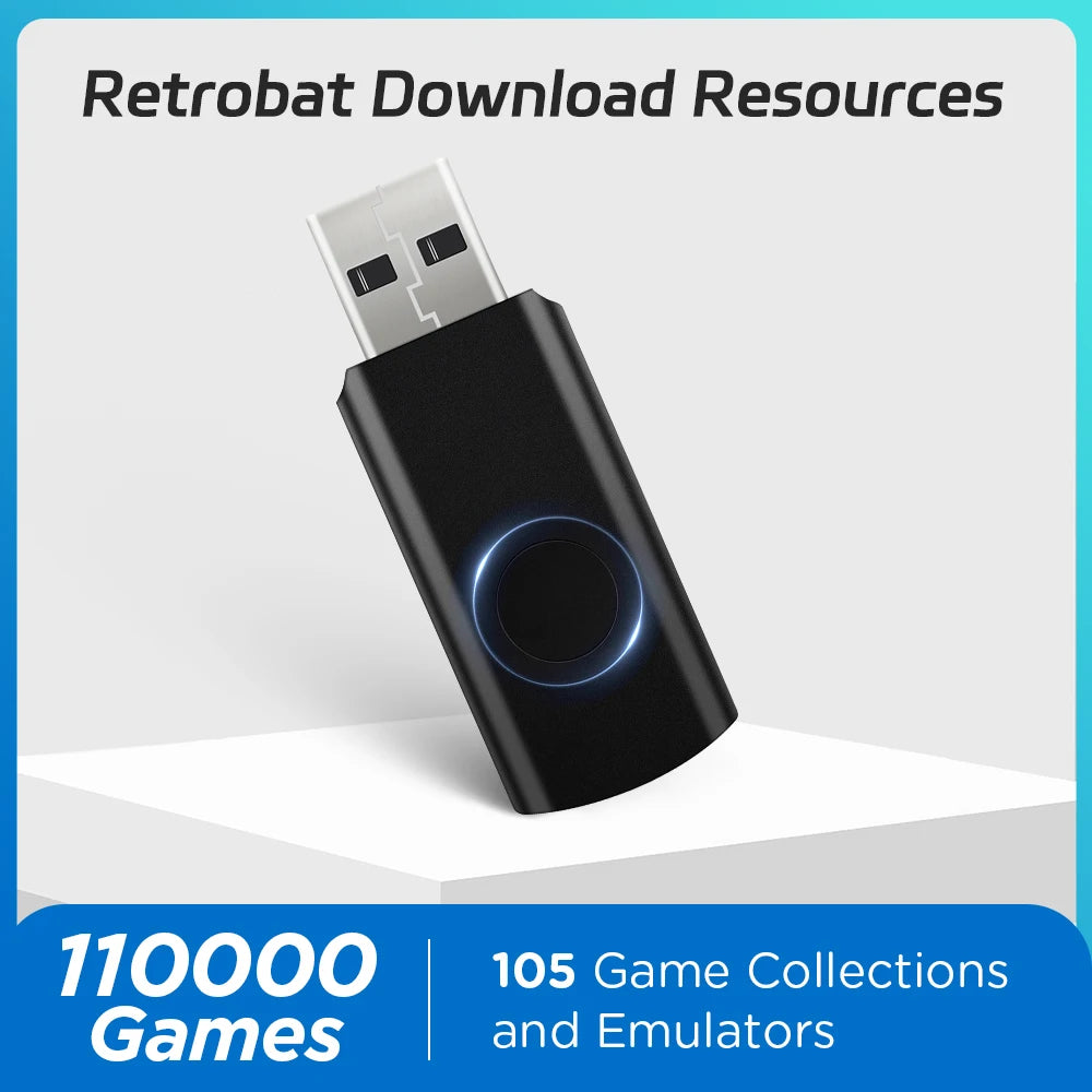 Retrobat 110000 Retro Games Download 105 Emulators For PS3/PS2/PS1/N64/Game Cube/Sega Saturn/MAME/NES For Game Console/PC/Laptop