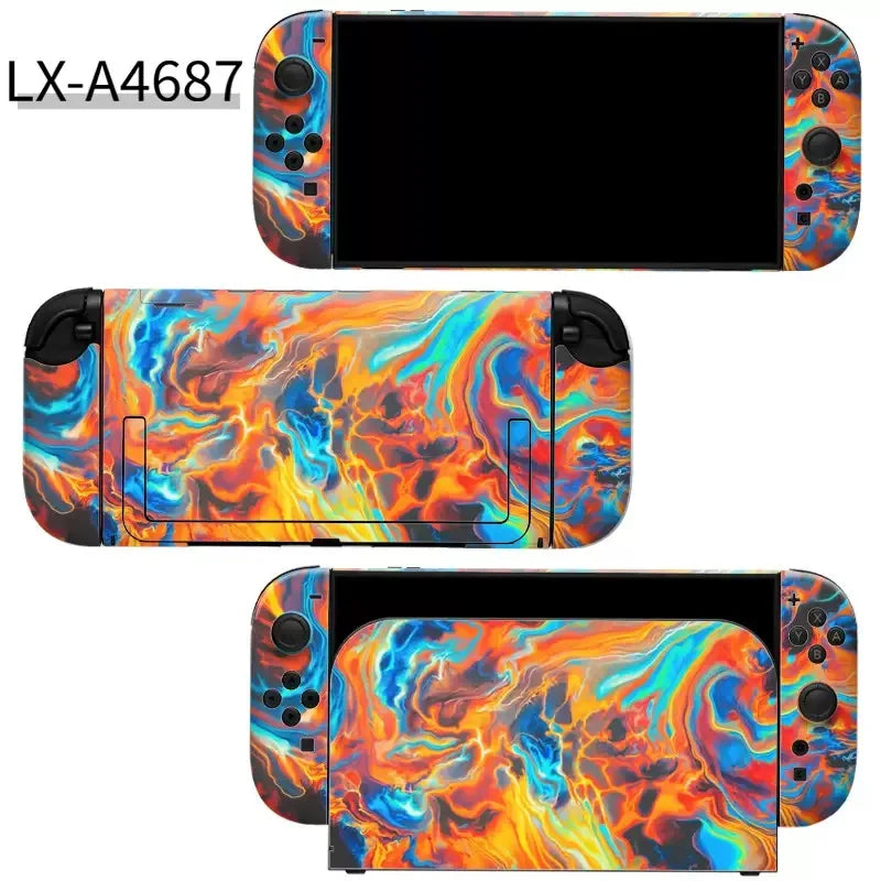 Colorful Nintendo Switch 2 Vinyl Skins