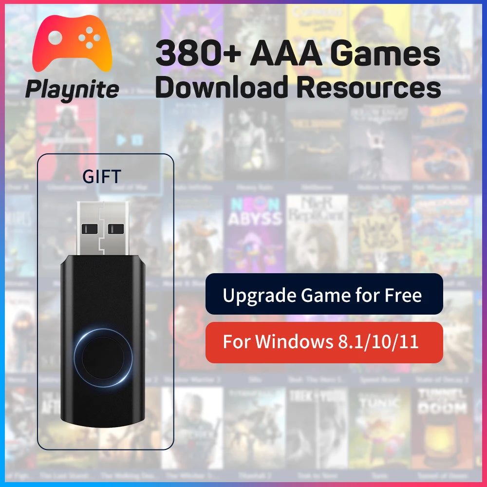Playnite System 380+ AAA Game Download Resources for PS5/PS4/PS3/PSP/PS2/WiiU/WII For Windows 8.1 and Above Upgrade for Free