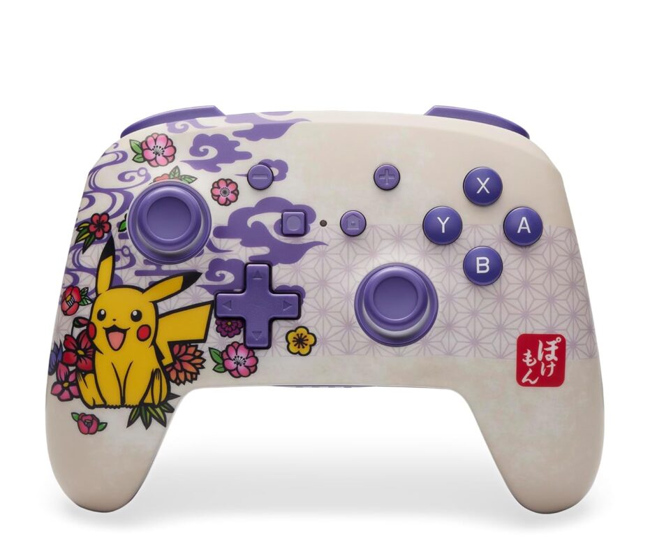 PowerA Enhanced Wireless Controller for Nintendo Switch/Switch 2 / Switch Lite/OLED Model - Pokémon Blossom - Gamepad, game controller, Officially Licensed
