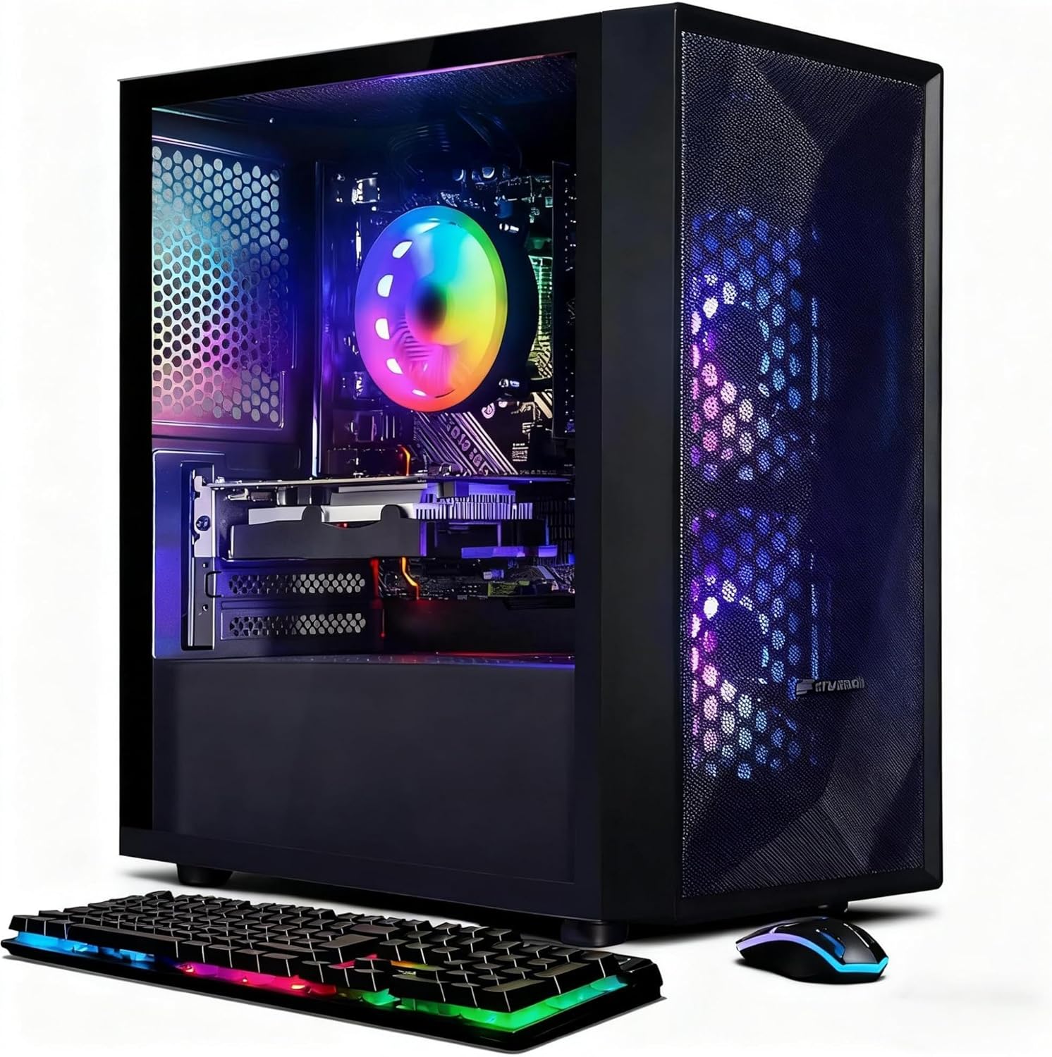 STGAubron Gaming PC Desktop Computer, Intel Core i5 up to 3.7GHz, GeForce RTX 2060 6G, 16G RAM, 512G SSD, WiFi 6, BT 5.0, RGB Fan x2, Windows 11 Home STGAubron Gaming PC Desktop Computer, Intel Core i5 up to 3.7GHz, GeForce RTX 2060 6G, 16G RAM, 512G SSD, WiFi 6, BT 5.0, RGB Fan x2, Windows 11 Home