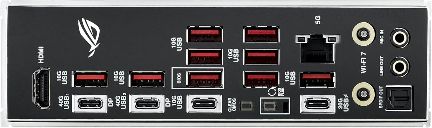 ASUS ROG Strix X870E-E Gaming WiFi AMD AM5 X870 ATX Motherboard 18+2+2 Power Stages, Dynamic OC Switcher, Core Flex, DDR5 AEMP, WiFi 7, 5X M.2, PCIe® 5.0, Q-Release Slim, USB4®, AI OCing & Networking - Image 9