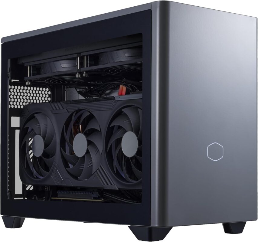Cooler Master NR2 Pro Mini ITX – Intel Ultra 7 265F 2.4GHz (5.3 GHz Turbo) | Gigabyte RTX 5060 Ti 16GB & B860I AORUS PRO ICE| 32GB DDR5 6000MHz | 2TB Gen4 M.2 | WiFi | Windows 11 | 280mm AIO Gaming PC