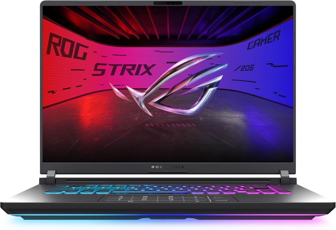 ASUS ROG Strix G16 (2025) Gaming Laptop, 16” ROG Nebula 16:10 2.5K 240Hz/3ms, NVIDIA® GeForce RTX™ 5070, AMD Ryzen™ 9 9955HX Processor, 32GB DDR5-5600, 1TB PCIe Gen 4 SSD, Wi-Fi 6E, Windows 11 Home
