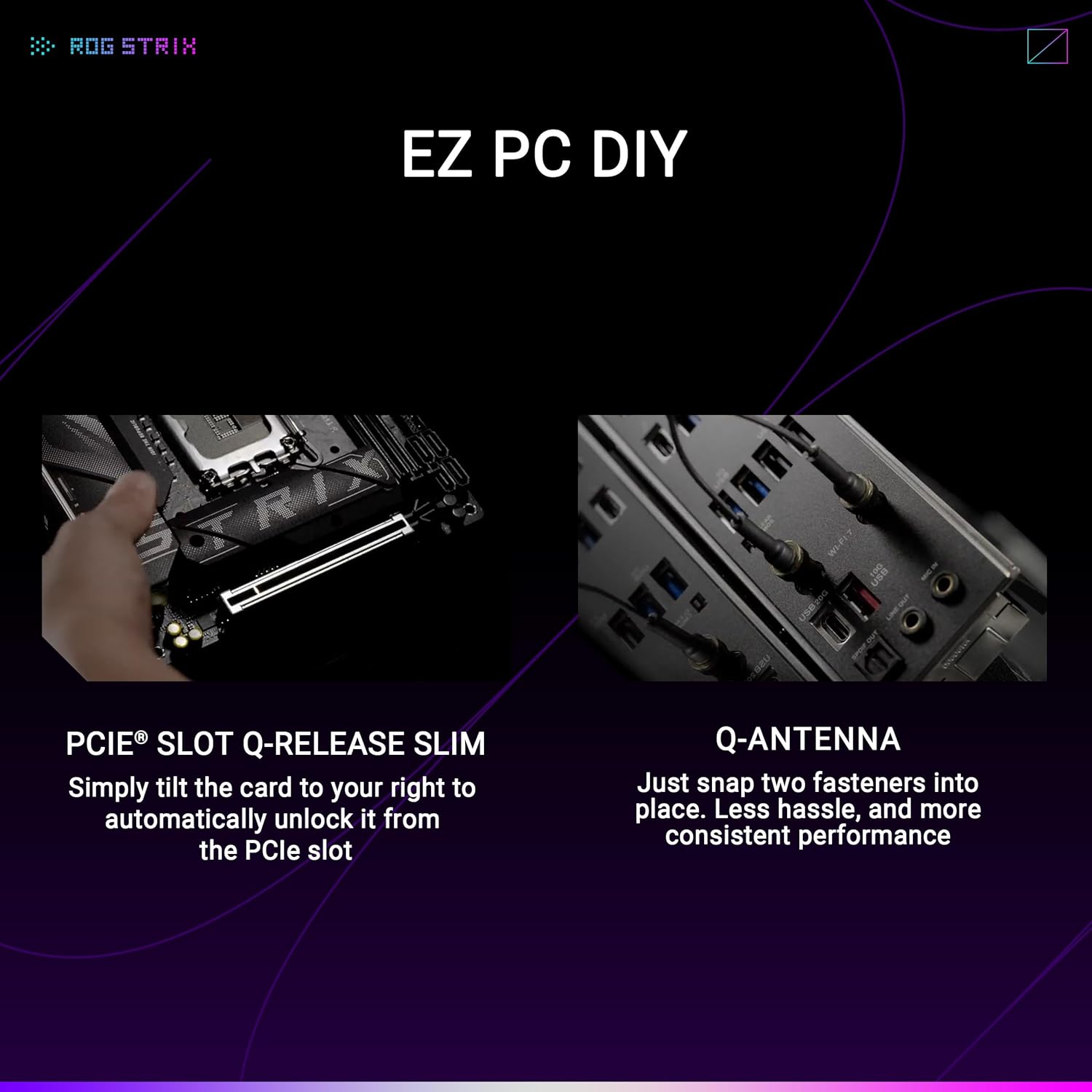 ASUS ROG STRIX B860-I GAMING WIFI B860 LGA 1851 mITX Mini-ITX motherboard, Intel® Core™ Ultra Series 2 Ready, Advanced AI ready, 10+1+2+1 stage, DDR5, 2.5G LAN, WiFi7, M.2, Thunderbolt™ 4, USB Type-C® - Image 5