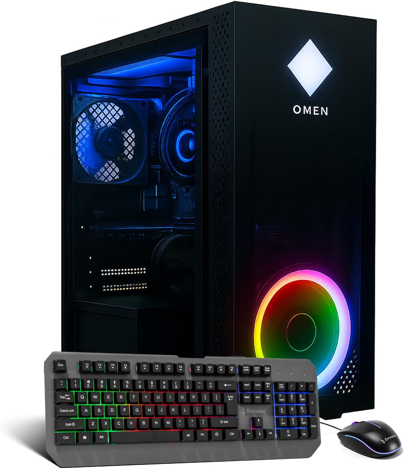 RGB Gaming PC Computer Desktop – i5-10600KF up to 4.8GHz, Radeon RX 5300, 16GB DDR4 RAM, 512GB SSD + 1TB HDD, WiFi 6 & BT 5.4, Windows 11, RGB Lighting Gaming Tower RGB Gaming PC Computer Desktop – i5-10600KF up to 4.8GHz, Radeon RX 5300, 16GB DDR4 RAM, 512GB SSD + 1TB HDD, WiFi 6 & BT 5.4, Windows 11, RGB Lighting Gaming Tower