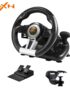 PXN Steering Wheel V3II 180° PC Gaming Racing Wheel Driving Wheel, with Linear Pedals and Racing Paddles for PC, PS4, Xbox One, Xbox Series X|S, and Switch - Black