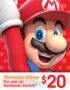 $20 Nintendo eShop Gift Card [Digital Code]