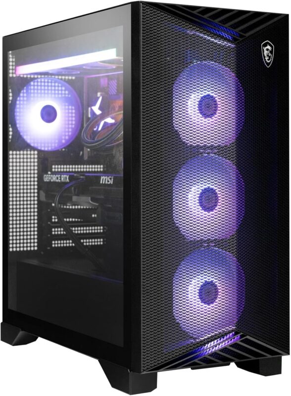 [2025] MSI Aegis ZS2 C9NVP-1448US (AMD Ryzen 7 9700X, 32GB DDR5 RAM, 2TB NVMe SSD, NVIDIA GeForce RTX 5070, Windows 11) Gaming Desktop PC