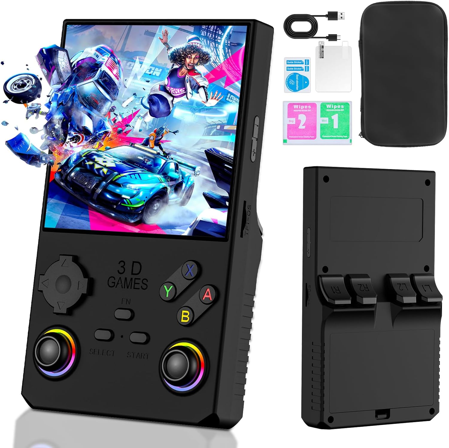 2025 V40MAX Upgraded Retro Handheld Game Console, Built in 40,000+Classic Games, 40+Simulators, Linux System, 4.0-inch 4K HD IPS Screen Video Player, 256GB, Portable Pocket Arcade Console(Black) 2025 V40MAX Upgraded Retro Handheld Game Console, Built in 40,000+Classic Games, 40+Simulators, Linux System, 4.0-inch 4K HD IPS Screen Video Player, 256GB, Portable Pocket Arcade Console(Black)