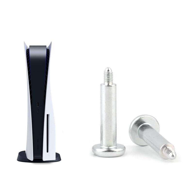 2Pcs Base Stand Screws for Sony PlayStation 5 PS5 Vertical Fixing Screw Replacement for PS5 Games Console Bottom Holder