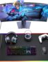 3-in-1 RGB Gaming Mouse Pad with Magnetic Wireless Charging, 31.5"x15.8" Large, 24 Light Effects, Non-Slip Base, Waterproof Ultra-Smooth Surface, with Adapter