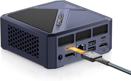 A1 Mini PC Oculink, Ryzen 7 7840HS, 32GB DDR5 1TB NVMe SSD Mini Desktop PC with Radeon 780M, 8K USB4.0, 2.5G LAN, Wi-Fi6E, BT5.2, Reliable Home/Office Mini Computer