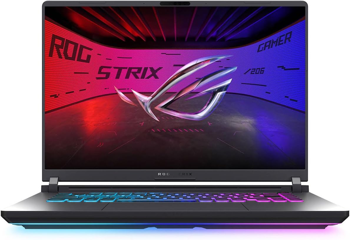 ASUS ROG Strix G16 (2025) Gaming Laptop, 16” FHD+ 16:10 165Hz/3ms, NVIDIA® GeForce RTX™ 5050, Intel® Core™ i5-13450HX, 16GB DDR5-5600, 1TB PCIe Gen 4 SSD, Wi-Fi 7, Windows 11 Home, G615JH-DS54 ASUS ROG Strix G16 (2025) Gaming Laptop, 16” FHD+ 16:10 165Hz/3ms, NVIDIA® GeForce RTX™ 5050, Intel® Core™ i5-13450HX, 16GB DDR5-5600, 1TB PCIe Gen 4 SSD, Wi-Fi 7, Windows 11 Home, G615JH-DS54