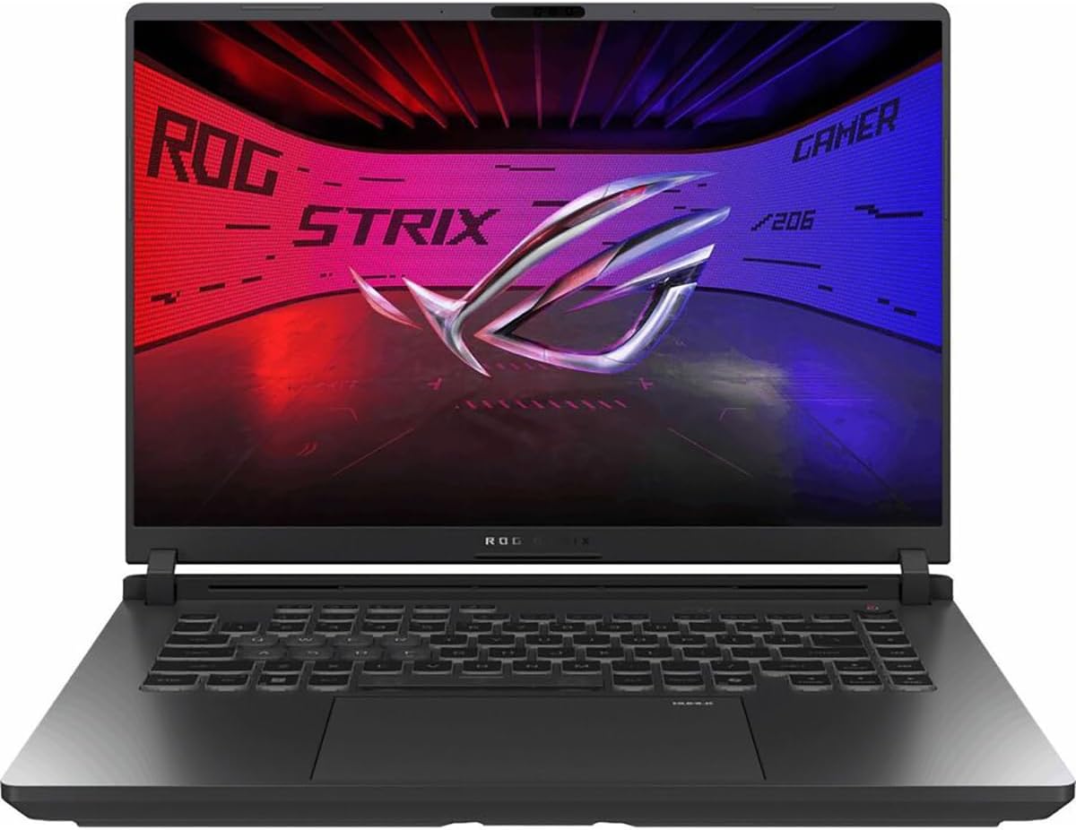 ASUS ROG Strix G16 (2025) Gaming Laptop, 16” ROG Nebula Display 16:10 2.5K 240Hz/3ms, NVIDIA® GeForce RTX™ 5060 Laptop GPU, Intel® Core™ Ultra 9 Processor 275HX, 32GB DDR5, 1TB PCIe SSD, Wi-Fi 7 ASUS ROG Strix G16 (2025) Gaming Laptop, 16” ROG Nebula Display 16:10 2.5K 240Hz/3ms, NVIDIA® GeForce RTX™ 5060 Laptop GPU, Intel® Core™ Ultra 9 Processor 275HX, 32GB DDR5, 1TB PCIe SSD, Wi-Fi 7