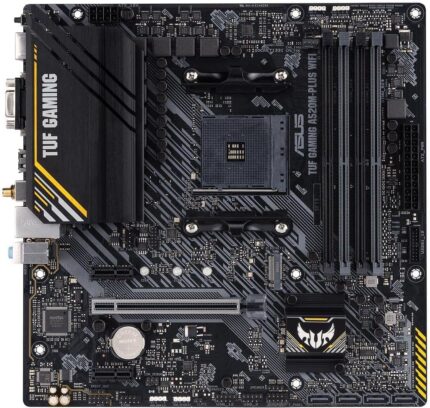 ASUS TUF Gaming A520M-PLUS (WiFi) AMD AM4 (3rd Gen Ryzen™) microATX Motherboard (M.2 Support, 802.11ac Wi-Fi, DisplayPort, HDMI, D-Sub, USB 3.2 Gen 1 Type-A and Aura Addressable Gen 2 headers)