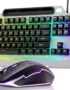 AULA Keyboard, T102 104 Keys Gaming Keyboard and Mouse Combo with RGB Backlit Number Pad, All-Metal Panel Waterproof Light Up PC Keyboard,USB Wired Computer Keyboards Gaming for Win XP/7/8/10 PC Gamer