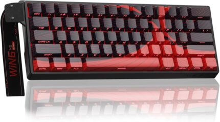 AULA WIN60 HE MAX – 60% Mechanical Gaming Keyboard Wired, Hall Effect Magnetic Switches Hot Swappable, Adjustable Actuation Rapid Trigger Mode, 8000 Hz Polling Rate, 60 Percent Keyboard Compact Design