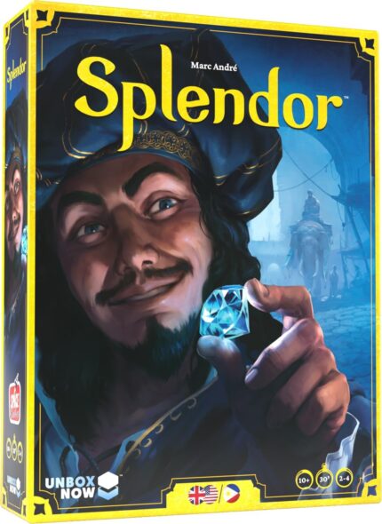 Asmodee Splendor Board Game – Master The Art of Wealth and Prestige! – Engaging Gem Mining Strategy Game for Kids & Adults, Ages 10+, 2-4 Players, 30 Min Playtime
