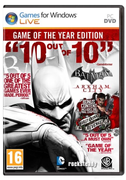 Batman Arkham City GOTY - Steam PC [Online Game Code]