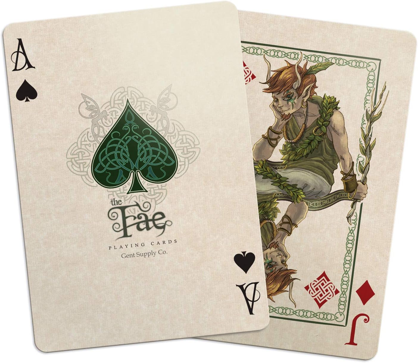 Bicycle Creatures of The FAE Playing Cards Gent Supply, Green Bicycle Creatures of The FAE Playing Cards Gent Supply, Green