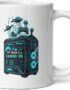 Bubble Gum Tees Gaming Rig Brain Mug | Esports Gamer Coffee Cup | Funny PC Enthusiast Gift | 11oz Ceramic Drinkware
