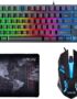 CHONCHOW 87 Keys TKL Gaming Keyboard and Mouse Combo, Wired LED Rainbow Backlit Keyboard 800-3200 DPI RGB Mouse, Gaming for PS4 Xbox PC Laptop Mac