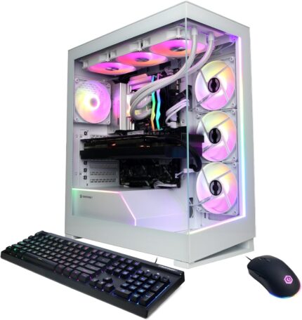 CYBERPOWERPC Gamer Xtreme VR Gaming PC, Intel Core Ultra 9 285K 3.7GHz, GeForce RTX 5090 32GB, 64GB DDR5, 4TB PCIe Gen4 SSD, WiFi Ready & Windows 11 Home (GXiVR8600A5)