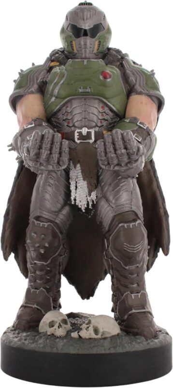 Cableguys Doomslayer Controller Holder & Phone Stand - Gaming Setup Accessories for Desk and Game Room, Controller Stand Compatible with Xbox, PlayStation & Most Standard Game Controllers