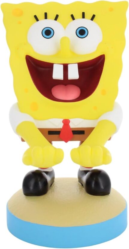 Cableguys Spongebob Squarepants Controller Holder & Phone Stand – Gaming Setup Accessories for Desk and Game Room, Controller Stand Compatible with Xbox, PlayStation & Most Standard Game Controllers