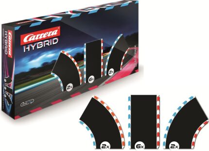 Carrera Hybrid Track Pack 1 – Expansion Set Includes Additional Straight and Curve Racetrack Sections for Racetrack Extension and Customization