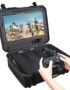 Case Club Gaming Station to fit Playstation 4. Portable Gaming Station with Built-in Monitor & Storage for PS4 Controllers & Games