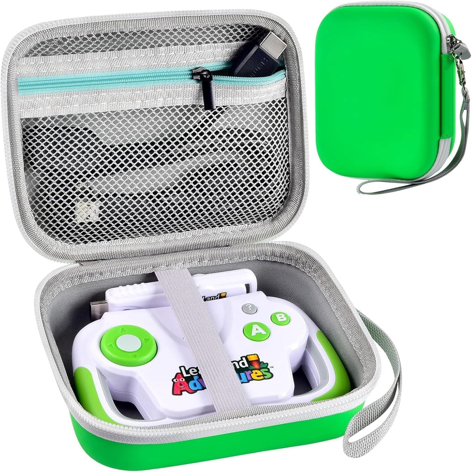 Case Compatible with Leapfrog LeapLand Adventures & for PAW Patrol Learning Video Games. Toy Storage Carrying Holder for Leap Frog leapster Game System Video, Batteries and USB Cable (Box Only) Case Compatible with Leapfrog LeapLand Adventures & for PAW Patrol Learning Video Games. Toy Storage Carrying Holder for Leap Frog leapster Game System Video, Batteries and USB Cable (Box Only)