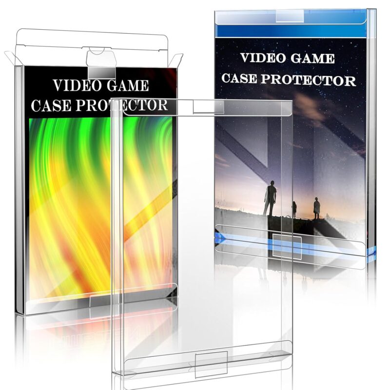 CollectHall Video Game Protector-Game Box Protector, Game Cases Compatible for Xbox, WII, GameCube and DVD -(Ultimate 10 Packs)