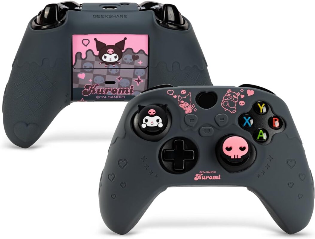 Controller Cover Skin for Xbox Series X/S,Soft Silicone Anti-Slip Protective Cover Skin Case Compatible with Xbox Controller with 2 Thumb Grip Caps - KLM