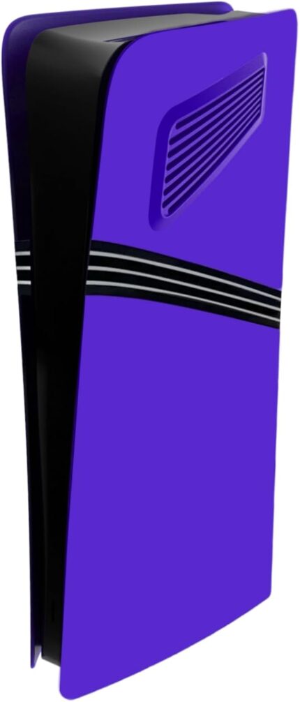 Cover Plates for PS5 Pro Digital Edition Console with Cooling Vents, Shell Panels Compatible with PlayStation 5 Pro Accessories Protective Replacement Faceplate (Purple)