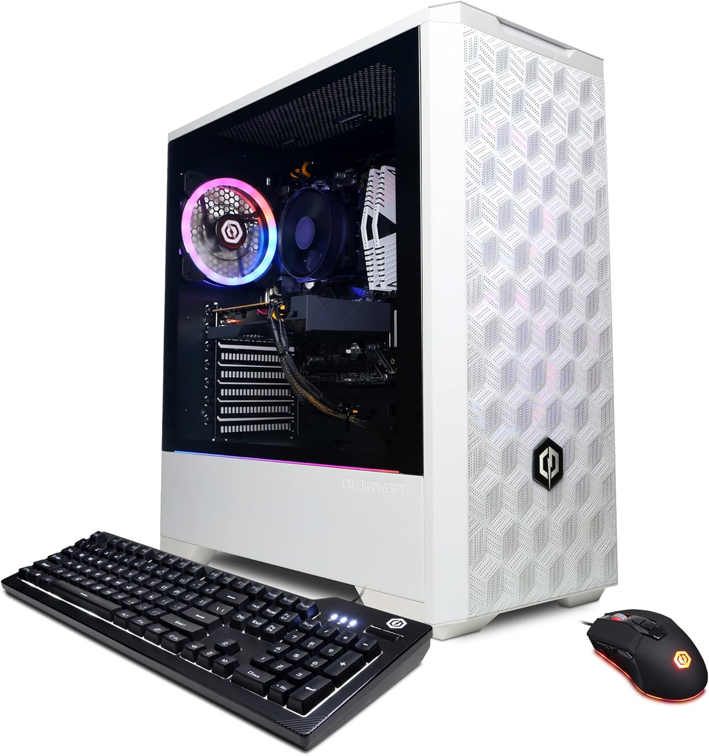 CyberpowerPC Gamer Master Gaming PC, AMD Ryzen 7 7700X 4.5GHz, GeForce RTX 4070 Ti 12GB, 16GB DDR5, 1TB NVMe SSD, Wi-Fi Ready & Windows 11 Home (GMA1418A), 22.05 x 22.05 x 12.2 inches, White CyberpowerPC Gamer Master Gaming PC, AMD Ryzen 7 7700X 4.5GHz, GeForce RTX 4070 Ti 12GB, 16GB DDR5, 1TB NVMe SSD, Wi-Fi Ready & Windows 11 Home (GMA1418A), 22.05 x 22.05 x 12.2 inches, White