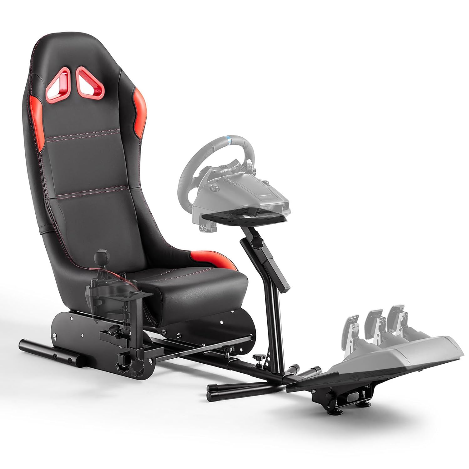 DIWANGUS Racing Simulator Cockpit Racing Wheel Stand with Seat Gaming Chair Sim Racing Cockpit for G29 G920 G923 G27 G25 T248X T248 T300RS T150 458 TX Xbox PS4 PS5 PC Accessories DIWANGUS Racing Simulator Cockpit Racing Wheel Stand with Seat Gaming Chair Sim Racing Cockpit for G29 G920 G923 G27 G25 T248X T248 T300RS T150 458 TX Xbox PS4 PS5 PC Accessories