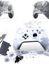 Deal4GO Translucent Faceplate Full Housing Shell kit w/Full Buttons Thumbsticks Replacement for Xbox One S Wireless Controller 1708 Arctic Camo Special Edition
