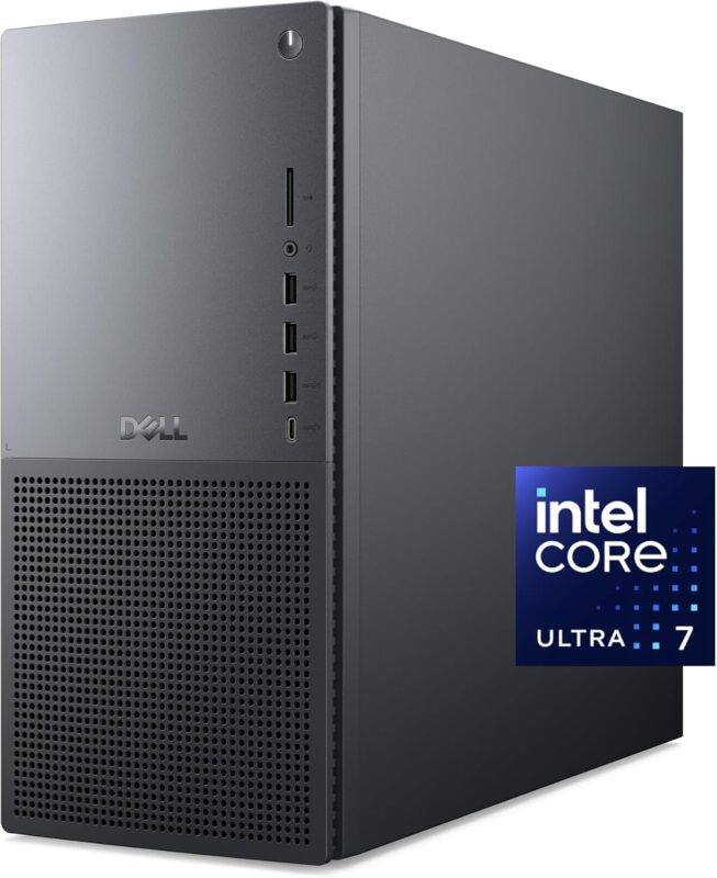 Dell Tower Plus EBT2250 Desktop - Intel Core Ultra 7 265, 1TB SSD, 16GB RAM, NVIDIA GeForce RTX 4060 Graphics, 1-Year Onsite Service & 6-Months Dell Migrate – Black