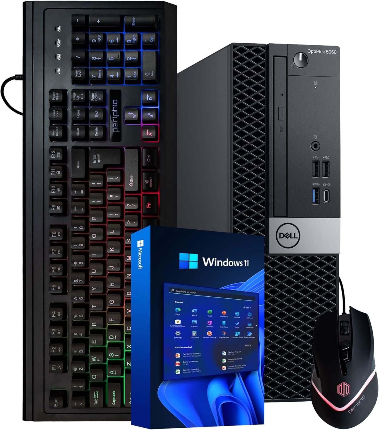 Dell Windows 11 Desktop Computer OptiPlex 5060 | Intel Core i5-8600 Six Core (4.3GHz Turbo) | 16GB DDR4 RAM | 500GB SSD Solid State + 1TB HDD | WiFi + Bluetooth | RGB Mouse + Keyboard (Renewed) Dell Windows 11 Desktop Computer OptiPlex 5060 | Intel Core i5-8600 Six Core (4.3GHz Turbo) | 16GB DDR4 RAM | 500GB SSD Solid State + 1TB HDD | WiFi + Bluetooth | RGB Mouse + Keyboard (Renewed)