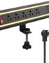 Desk Clamp Power Strip with Nightlight, 40W Fast Charging, 6FT Extension Cord, 4x20W USB-C & 2 USB Ports, 5 AC Outlets, Fits 1.69-Inch Table Edges