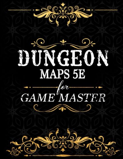 Dungeon Maps 5e for Game Master : DnD 50 Maps Grid for Tabletop Fantasy TTRPG Role-Playing RPG Games: DnD RPG Maps for Game Master