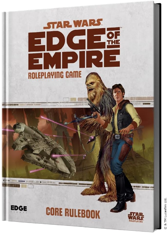 Edge Studio Star Wars Edge of The Empire Core Rulebook | Roleplaying Game | Strategy Game for Adults and Kids | Ages 14 and up | 3-5 Players | Average Playtime 1 Hour | Made Edge Studio Star Wars Edge of The Empire Core Rulebook | Roleplaying Game | Strategy Game for Adults and Kids | Ages 14 and up | 3-5 Players | Average Playtime 1 Hour | Made